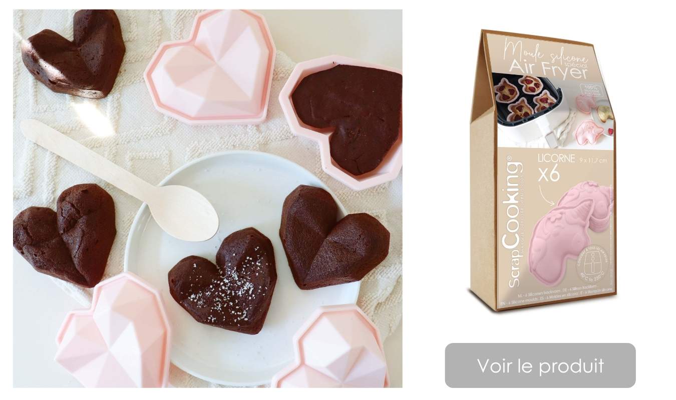 Moule silicone cœur diamant - ScrapCooking